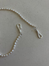 [92.5silver] hook pearl necklace