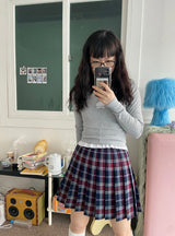 ribbon long sleeve T-shirt (4colors)