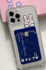 バニラビットカードホルダーバンパーフォーンケース / Bani Rabbit Card Holder Bumper Phone Case
