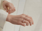2.5MM プロング セッティング テニス リング / 2.5MM Prong Setting Tennis Ring (rosegold)