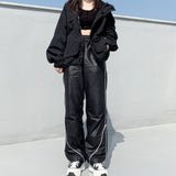 ポリッシュドストリングジョガーパンツ / polished coating string jogger pants (4649644458102)