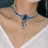 ダイアナチョーカー / Diana blue choker
