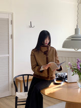 Recton Suede Fur High-neck Shearling Jacket
