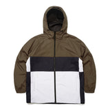 クロスボックスフーデッドジャケット/BSR2223FWJK027 CROSS BOX HOODED JACKET KHAKI WHITE