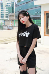 ジェリークロップ半袖Tシャツ / TOP(8137) Jelly Crop Short Sleeve Tee
