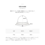 モノグラムラベルウールニットバケットハット