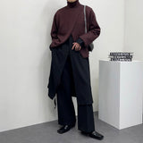 ツーウェイスリットニットウェア/OW Two-way Slit Turtleneck Knitwear (3 colors)
