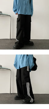 Rossi Three Line Wide Pocket Track Pants
