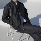 Denim Line Stadium Jacket (2color) (6675656310902)