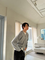 LMN Leo Two Way Drop Round Knit Cardigan (4 colors)