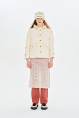 CHERRY BASIC QUILTING HOOD JACKET [CREAM]