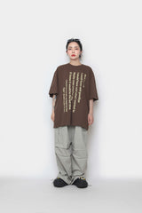 ウィッシュレタリングオーバー半袖Tシャツ / Wish Lettering Over Short Sleeve T-shirt