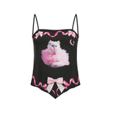 バレリーナキャットスカーフトップ / 0 2 ballerina cat scarf top