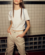ホットフィックス半袖トップ / HOTFIX HALF SLEEVE TOP (WHITE)