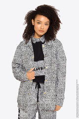 ジョイリッチ×プレイボーイ レオパードコーチジャケット  / JOYRICH×PLAYBOY Leopard Coach Jacket (2601591013494)