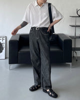 ブラックボウルリネンデニム / TR2424 Black Bowl Linen Denim (XS–L)