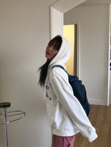 Poppy lettering hood T