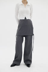 チャコールスカートパンツ / Charcoal Skirt Pants