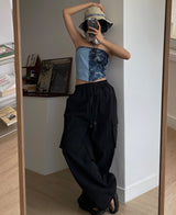 (UNISEX) ストリートカーゴワイドパンツ