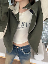 キャンパスアノラックジャンパー/campus Anorak Jumper (2color)