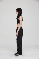 ピンタックジョガーパンツ / PINTUCK JOGGER PANTS BLACK