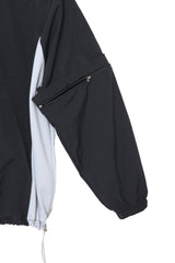 2wayナイロンスェットシャツ / two-way nylon sweatshirt