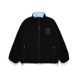 AQO BEAR REVERSIBLE FLEECE JACKET BLACK (4602646888566)