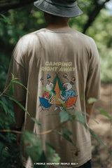 コラボ x SUPERPILI328 "キャンピングライトアウェイ" Tシャツ / Collab x SUPERPILI328 "CAMPING RIGHT AWAY" T-shirt