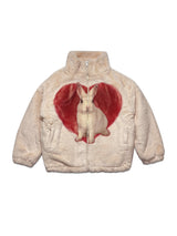 ラビットハートファージャケット Ver.2 / Rabbit Heart Fur Jacket BEIGE Ver.2