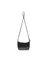POCKET STRING NYLON MINI CROSS BAG [BLACK]