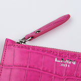 クロコダイルエンボポケットウォレット/CROCODILE EMBO POCKET WALLET-PINK