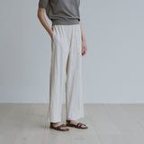 クリースバンディングワイドパンツ / Crease banding wide pants