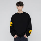 [UNISEX] マルチドットスマイルドローイングスウェットシャツ