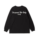 オーバーフィットパーソナルプリンティングロングスリーブT/OVERFIT PERSONAL PRINTING LONG-SLEEVED T-BLACK