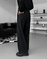 ナッピングピンタックワイドスラックス / CH Napping Pintuck Wide Slacks (2 colors)