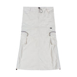 CARGO STRING ZIP-UP SKIRT [Ivory]