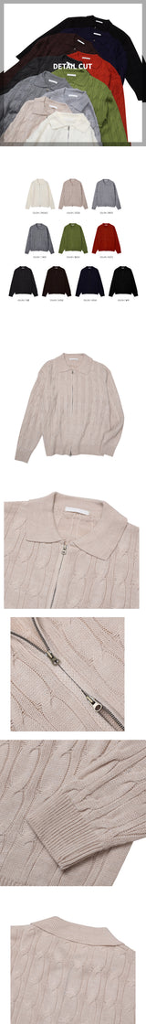 jermi two way zipper kara knit