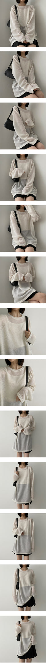 アンクボクシーニットウェアTシャツ / Ankboxy knitwear T-shirt