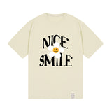 ナイススマイルロゴフラワーショートスリーブTシャツ / NICE SMILE Logo Flower Short Sleeve Tee