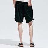 2ウェイワッフルハーフバンディングパンツ / 2way waffle half banding pants black