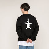 [UNISEX] Rabbit clip sweatshirt. (6655522340982)