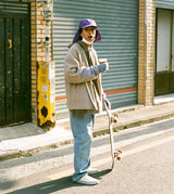 ダブルフェイスフリースカーディガン