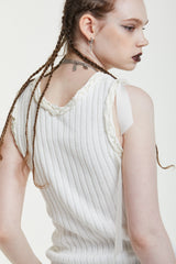 リボンノースリーブトップス / RIBBON SLEEVELESS TOP