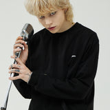 オーバーフィット M ロングスリーブT/OVERFIT M LONG-SLEEVED T-BLACK