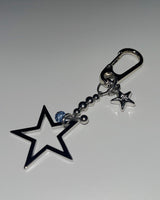 Pierced big star keychain