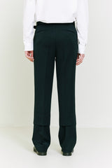 Double Layerd Slacks black (6683650293878)