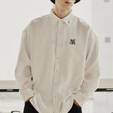 リセントロゴシグネイチャーシャツ/RECENT LOGO SIGNATURE SHIRT_WHITE