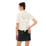 バックリボンシャツ / Back Ribbon Shirt [White]