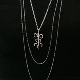 Key Ribbon Necklace(Long)
