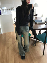 Reese boot-cut denim pants
